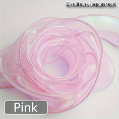 10 Yards 40mm Silk Ribbon Roll for Flower Bouquet Gift Wrapping