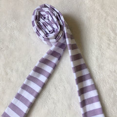 Purple Thin Scarf Stripes Pattern Four Seasons Wearable Scarves Accessories