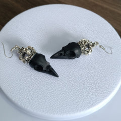 Hypoallergenic 3D Crown Resin Bird Earring