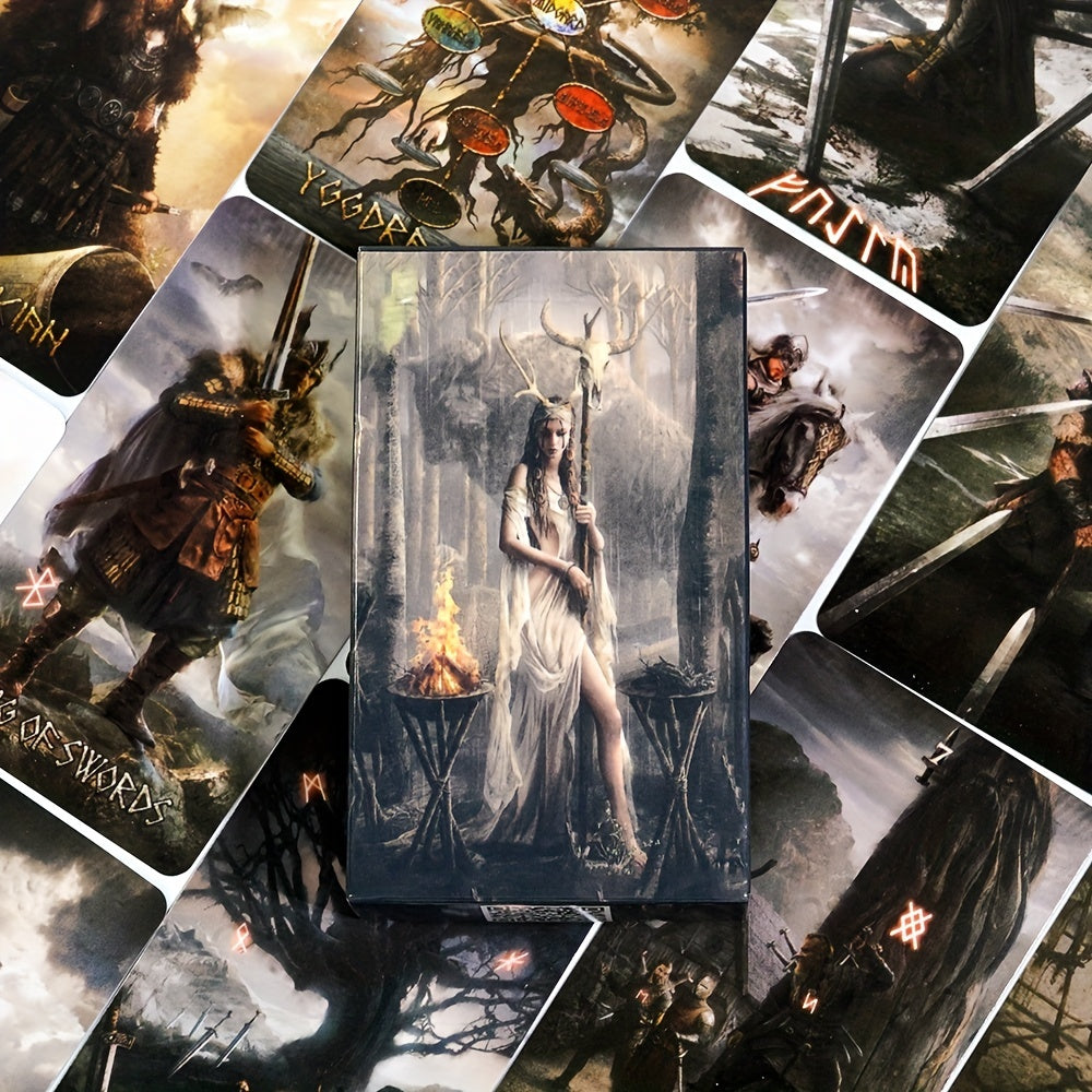 78 Piece Runic Tarot Deck - Unlock Ancient Nordic Secrets