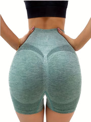 4pcs Women's Seamless Quick Drying Yoga Sports Shorts High Waist