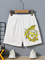 Cartoon Space Planet Boys Comfortable Shorts