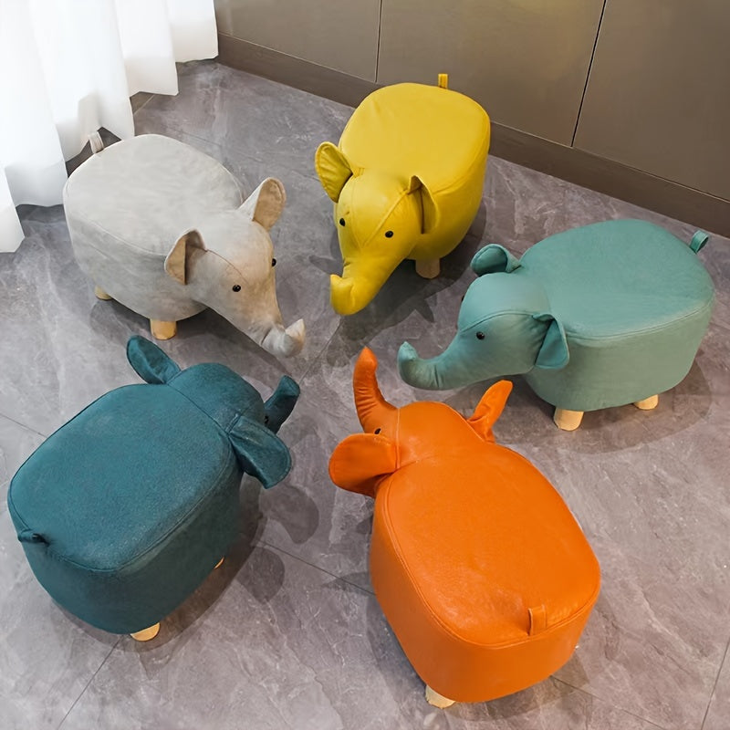 Elephant Shape Small Stool Technology Cloth Shoe Changing Low Stool