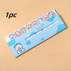 1pc Cartoon Animal Line Stand Sticky Notes Index Notes Stationery