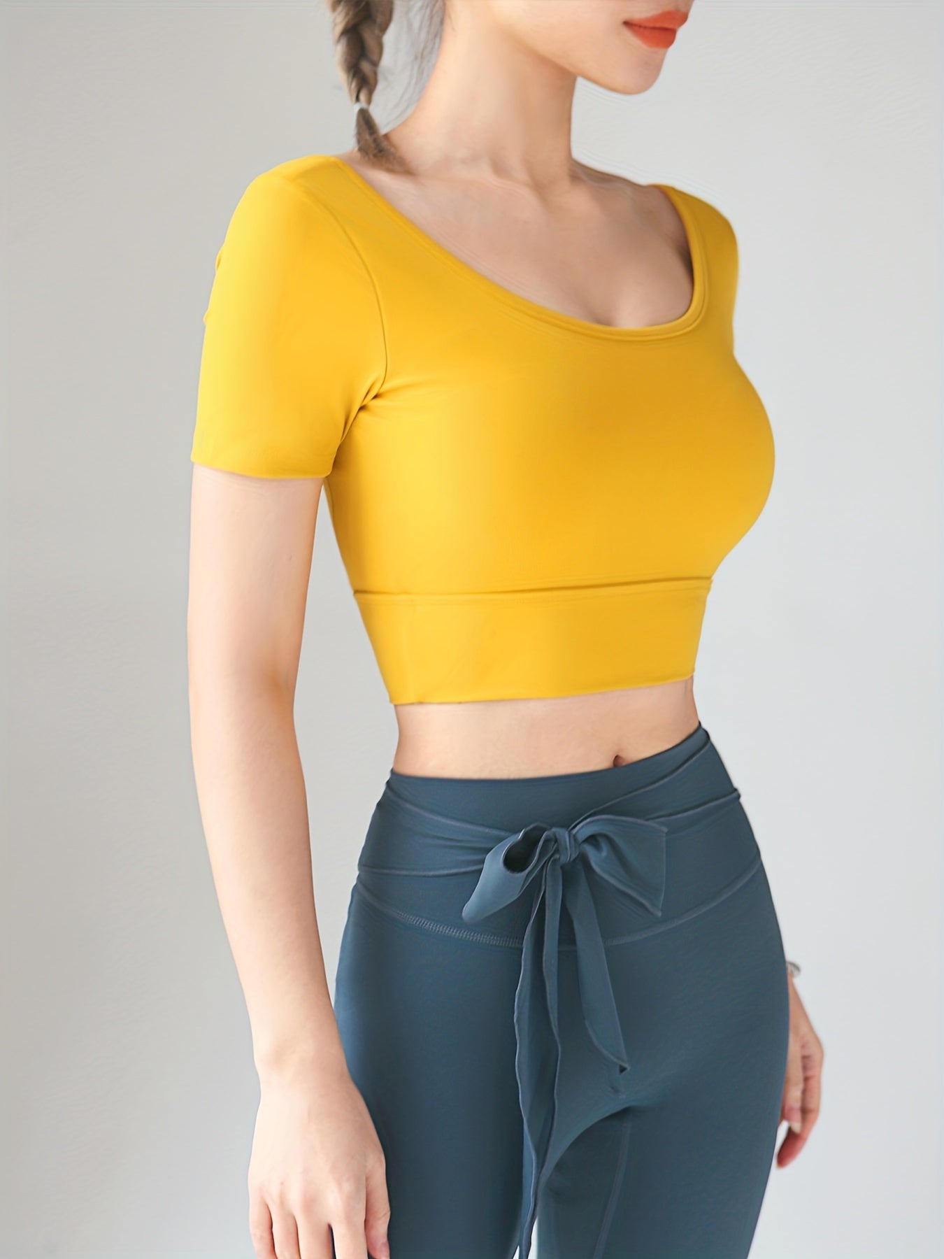 Yoga Sports Slimming Top Hollow Back Breathable Crop Top