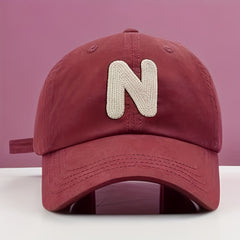 Vintage Red Baseball Cap Distressed Sun Hat Lightweight Dad Hat Unisex Golf