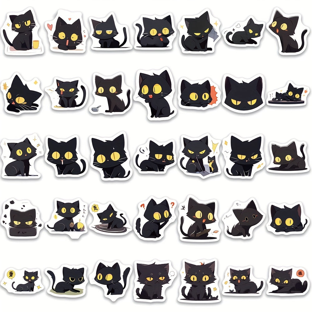 100pcs Cat Sticker Waterproof Coffee Cup Notebook Toy Car Sticker