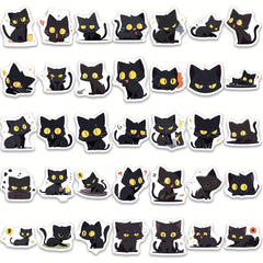 100pcs Cat Sticker Waterproof Coffee Cup Notebook Toy Car Sticker