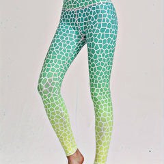 High Waist Aesthetics Print Butt Lift Leggings for Workouts & Yoga