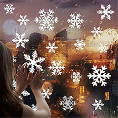 One Sheet Snowflake Window Sticker Christmas Wall Stickers for Home