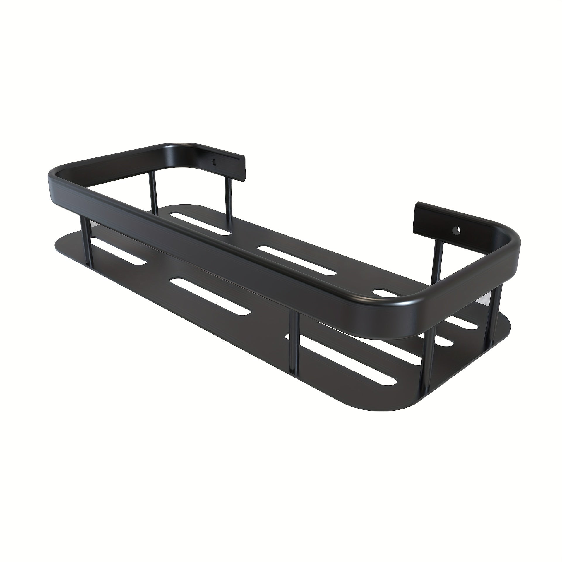 Home Storage Rack Aluminum Square Basket Wall-mounted Shelf for Bathroom Wash