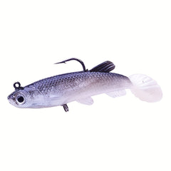 11pcs Bionic Soft Baits Paddle Tail Swimbait for Fishing