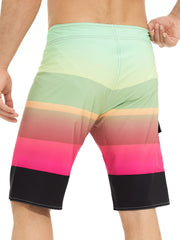 Pattern Print Men's Swim Trunks Quick Dry Beach Shorts