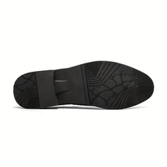 Men's Wingtip Brogue Oxford Shoes Pointed Toe Tassel Loafers