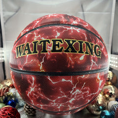 High Elastic TPU Non-slip Basketball Red Flame Series