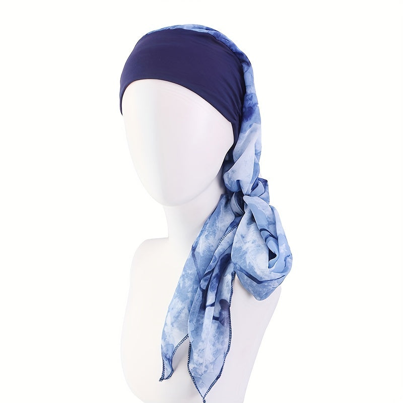 Floral Print Turban Cap Headwrap Women Hair Bonnet