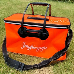 Durable Folding Fish Bucket Assorted Colors