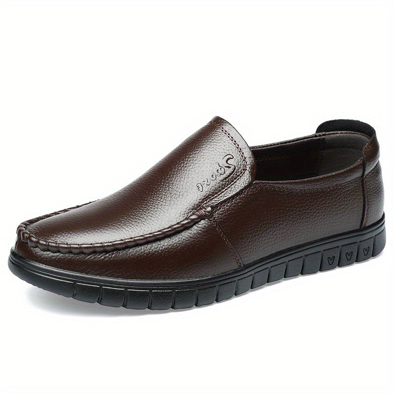 Men's Comfy Moc Toe Loafer Shoes Slip On Non-slip Shoes
