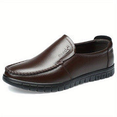 Men's Comfy Moc Toe Loafer Shoes Slip On Non-slip Shoes