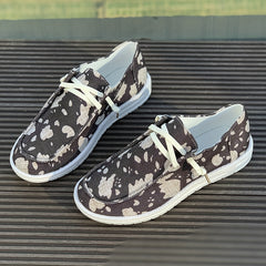 Women's Cow Pattern Outdoor Skate Shoes