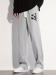 Butterfly Graphic Print Men's Loose Sweatpants Casual Jogger Pants