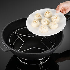 Stainless Steel Pot Rack Kitchen Storage Thickened Insulation Support