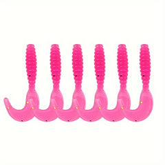 10pcs Soft Lure Twister Tail Fishing Bait Fishing Tackle