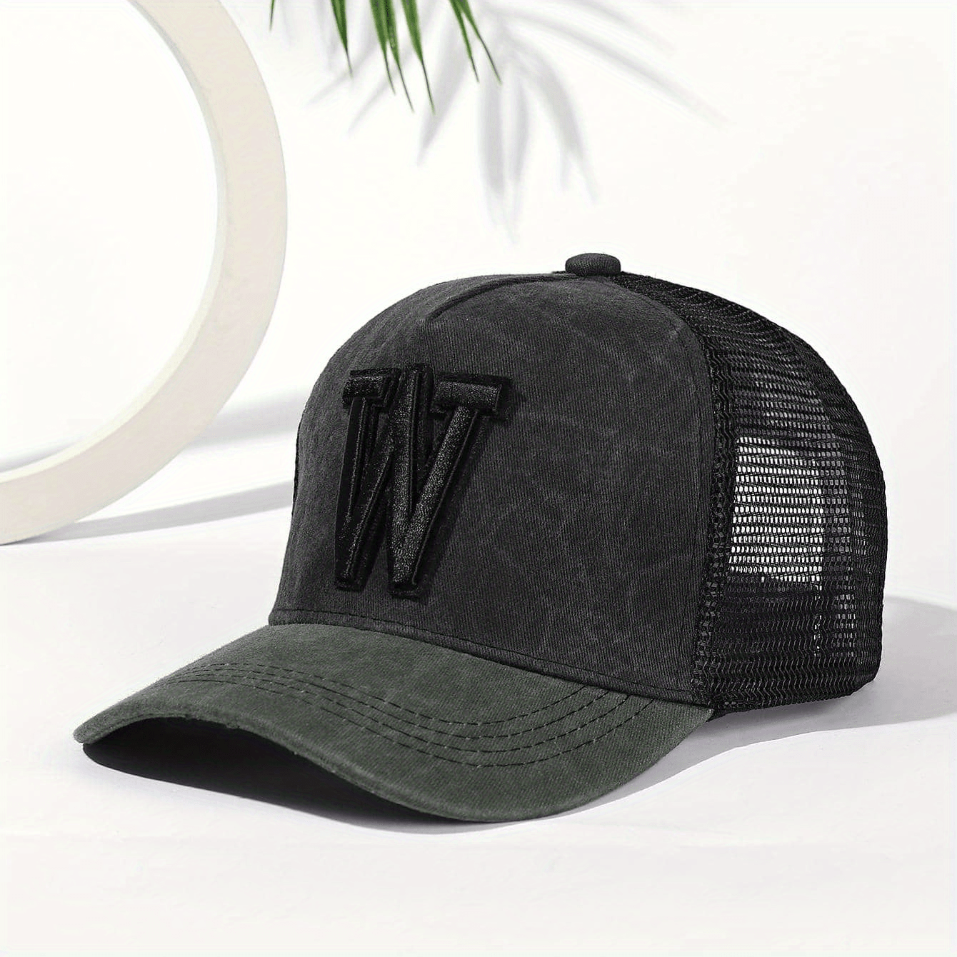 3D Embroidery Baseball Cap Washed Old Duck Tongue Classic Mesh Outdoor Cap