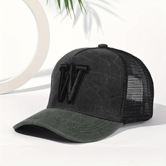 3D Embroidery Baseball Cap Washed Old Duck Tongue Classic Mesh Outdoor Cap