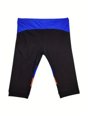 Men's Block Mid Stretch Swim Trunks Drawstring Swimwear