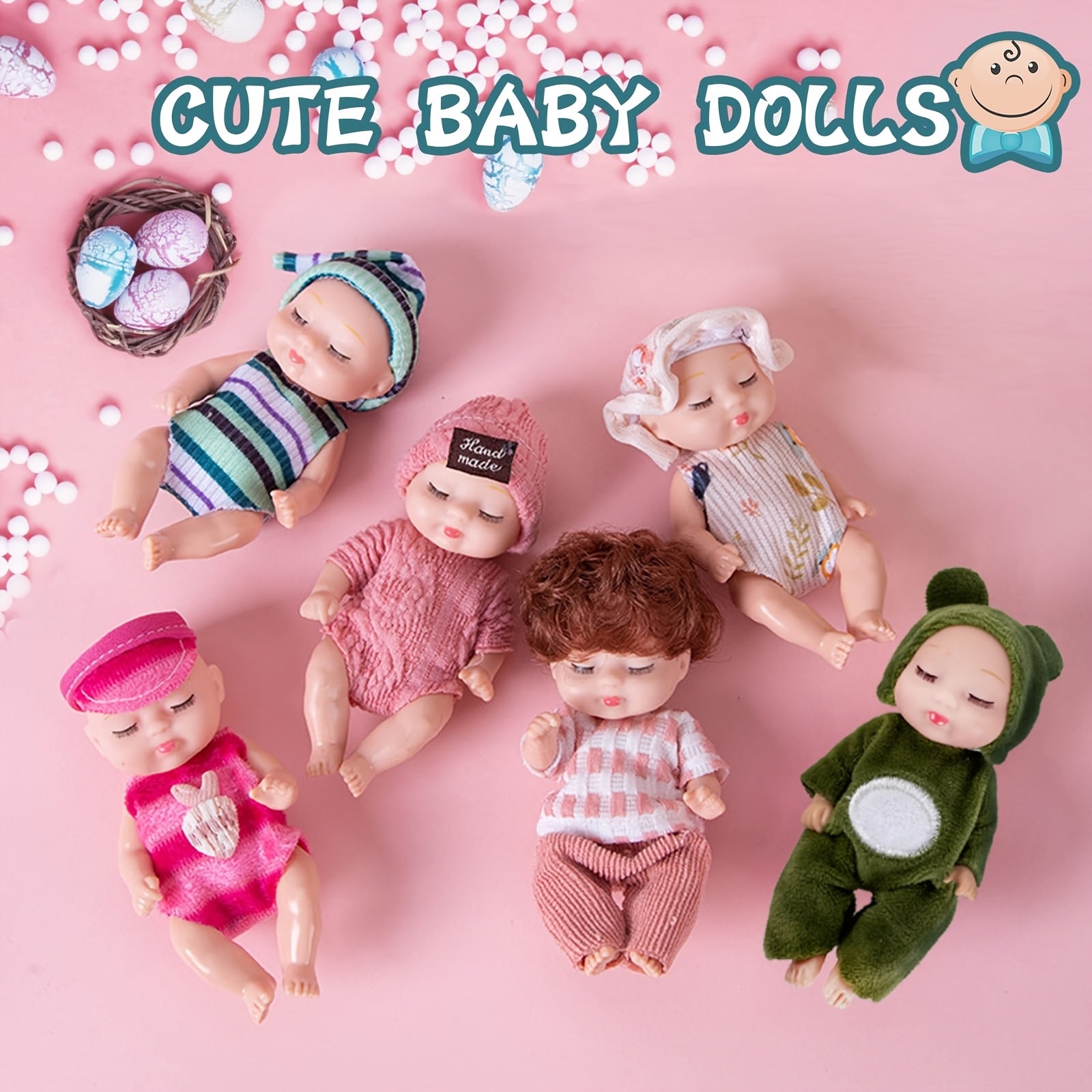 10pcs Mini Baby Toys 10 Realistic Animal Costume Dolls Mixed Dolls