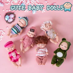 10pcs Mini Baby Toys 10 Realistic Animal Costume Dolls Mixed Dolls