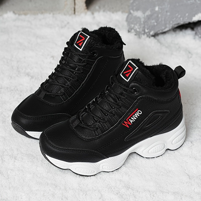 Women's High Top Plush Inner Thermal Sports Sneakers