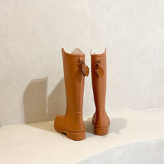 Women's Waterproof High Top Rain Boots Comfortable Non-slip Outdoor Boots