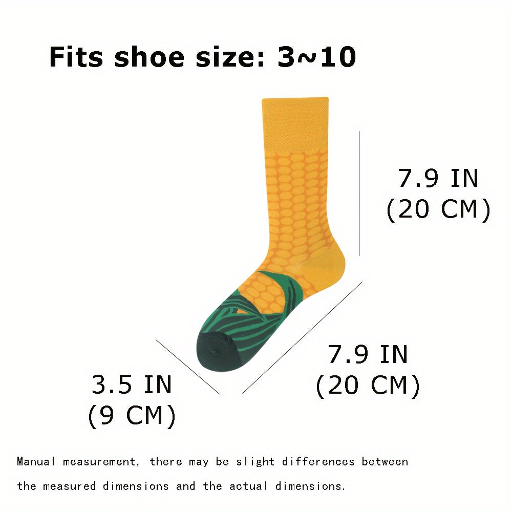 3D Printed Crazy Funny Crew Socks for Men Women