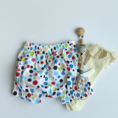 Baby Girls Floral Print Cotton Shorts