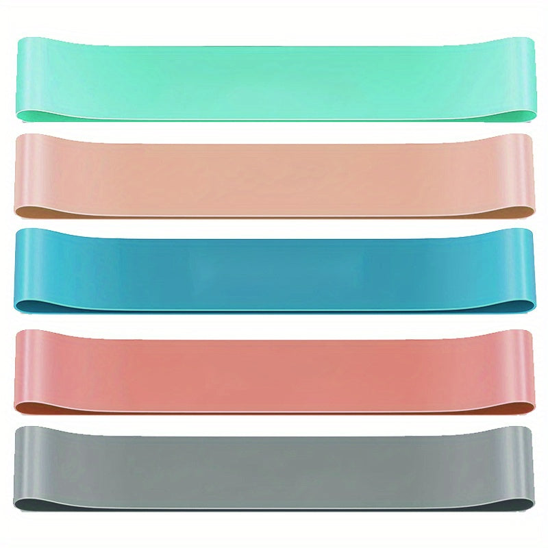 5pcs Resistance Loop Bands Set - Fitness Elastic Bands for Working Out Yoga