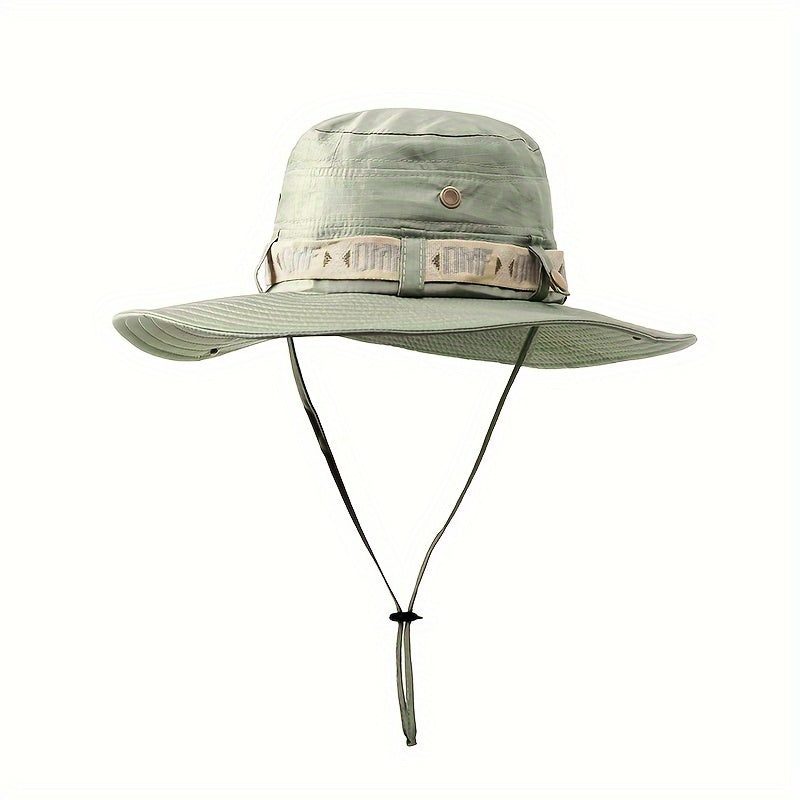 Men's Sun Protection Bucket Hat for Outdoor Activities