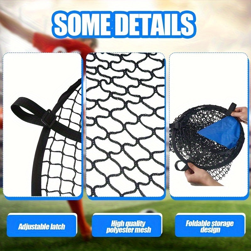 Soccer Goal Ball Shooting Practice Net Football Training 58.5x23.03x25.59inch