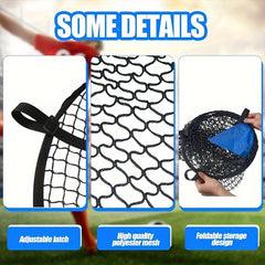 Soccer Goal Ball Shooting Practice Net Football Training 58.5x23.03x25.59inch