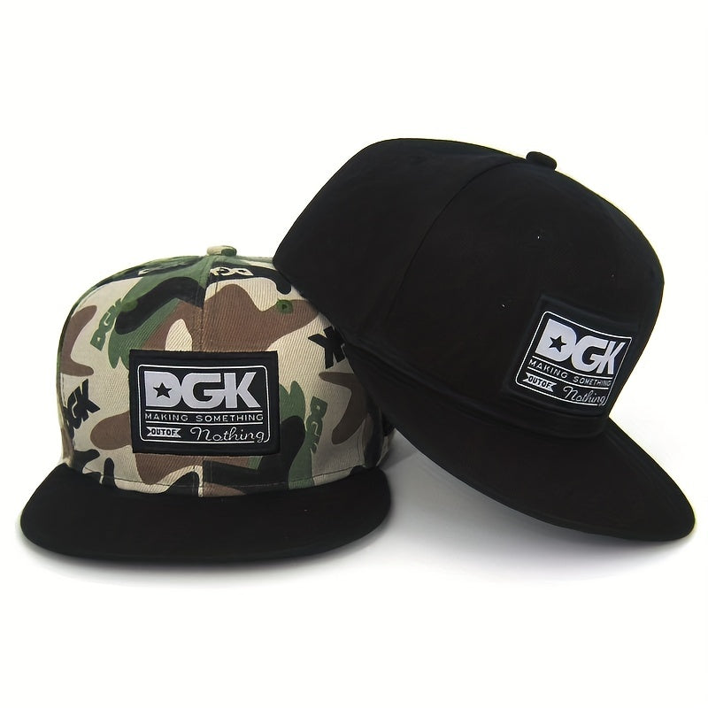Hip Hop Baseball Cap Embroidered Flat Brim Sun Hat