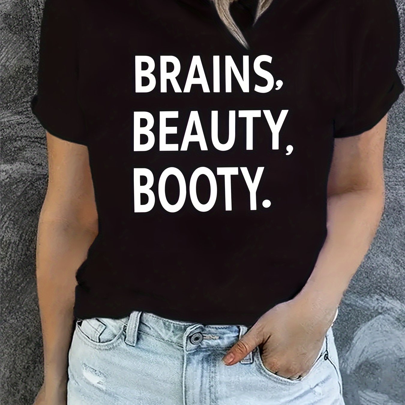 Letter Graphic Sports T-shirt Women's Activewear