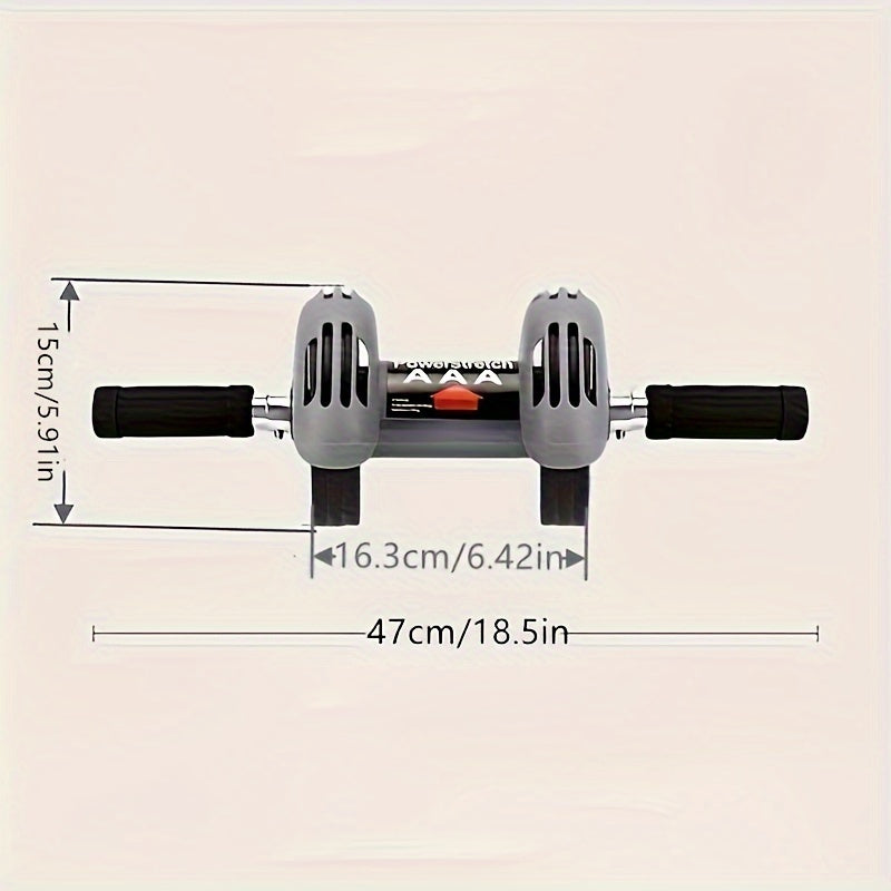 Ab Roller Double Wheels Automatic Brake Tummy Control Exercise