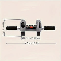 Ab Roller Double Wheels Automatic Brake Tummy Control Exercise