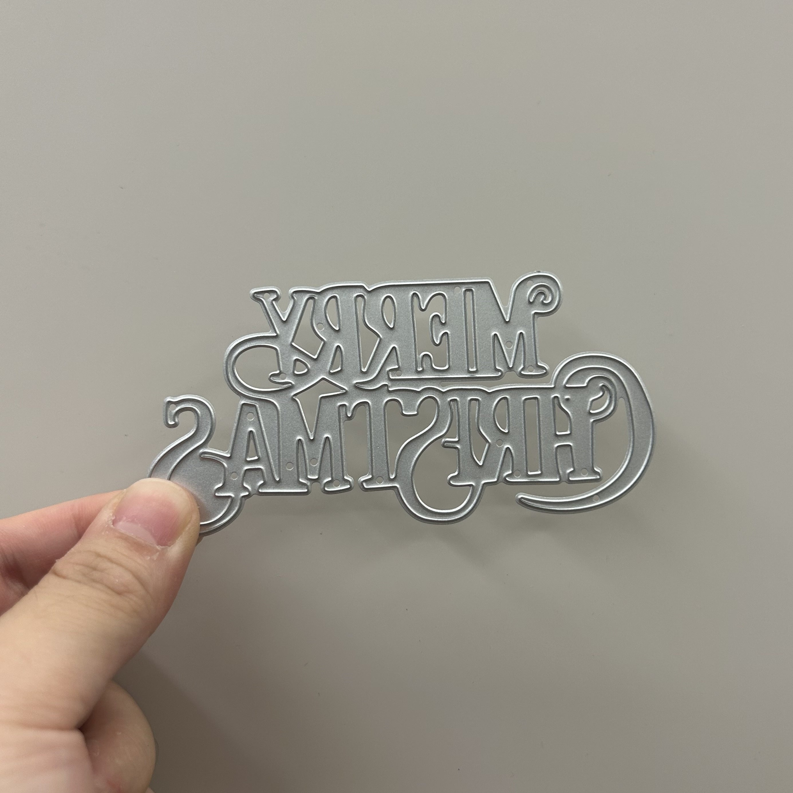 1pc Merry Christmas Cutting Die DIY Metal Embossing Scrapbooking