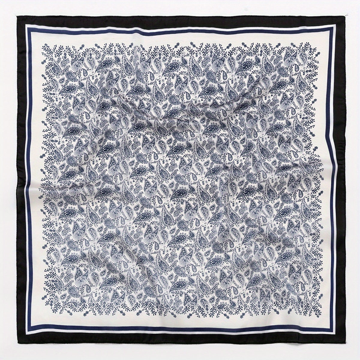 Paisley Print Bandana Square Scarf Floral Neck Wrap Head Scarf Hair Accessories