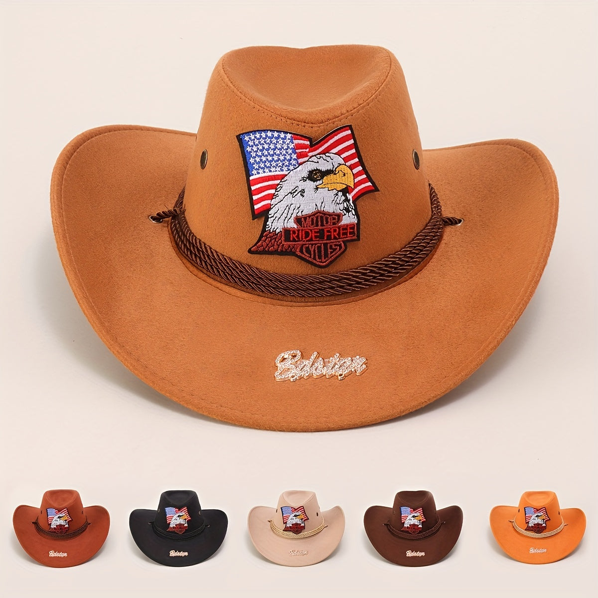 Vintage Western Cowboy Hat Unisex Sun Hat Men's Women's Knight Top Hat