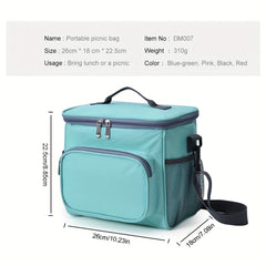 Portable Insulated Lunch Bag Thermal Box For Picnic Camping Cooler