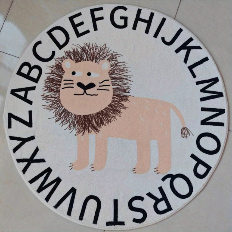 Soft Cashmere Round Floor Mat for Children's Room