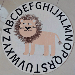 Soft Cashmere Round Floor Mat for Children's Room
